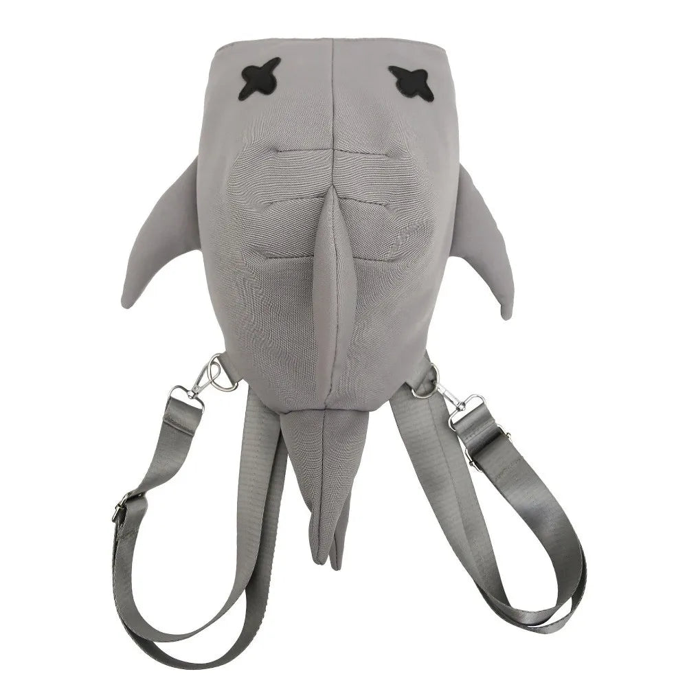 Adjustable Strap Shark Backpack Unique Design Versatile Style Large Capacity Backpack New Design Unisex Model Casual Travel Bag