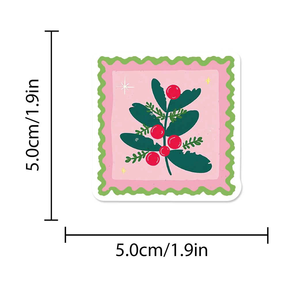 10/30/50pcs Cartoon Christmas Stamp Stickers Cute Santa Claus Snowman Decals Laptop Phone Suitcase Funny Graffiti Decals Decor