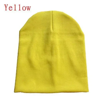 6M-3Y Baby Knitted Hat Scarf Set Solid Color Cotton Hip Hop Beanie Warm Toddler Cap for Boys Girls Spring Autumn Winter