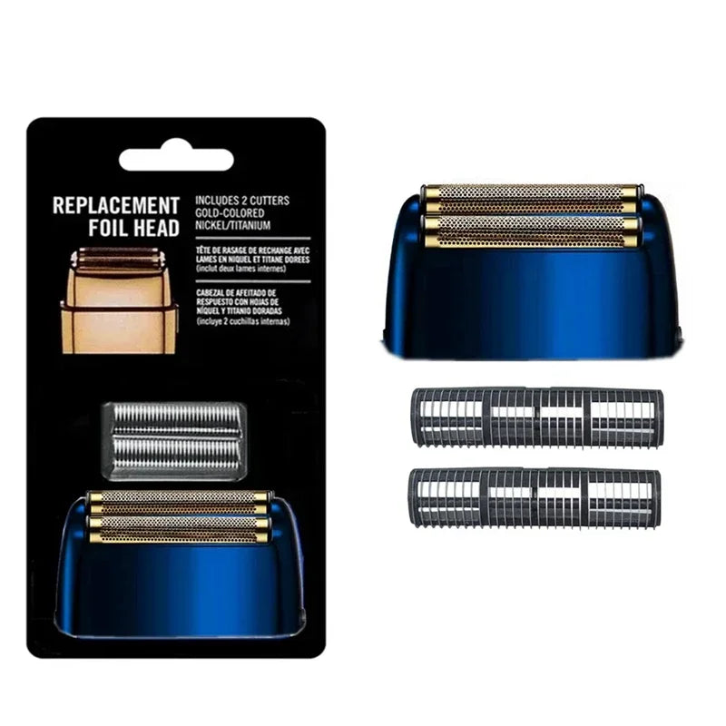 Replacement Head Foil and Cutters Blade Compatible with BaBylissPRO Double FXFS2 Metal Electric Shaver Razor, For BaByliss Razor