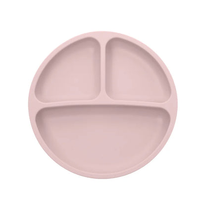 Baby Silicone Suction Cup Bowl Cute Bear Design Macaron Color 100% Food Grade Silicone BPA Free Double plate design for meals