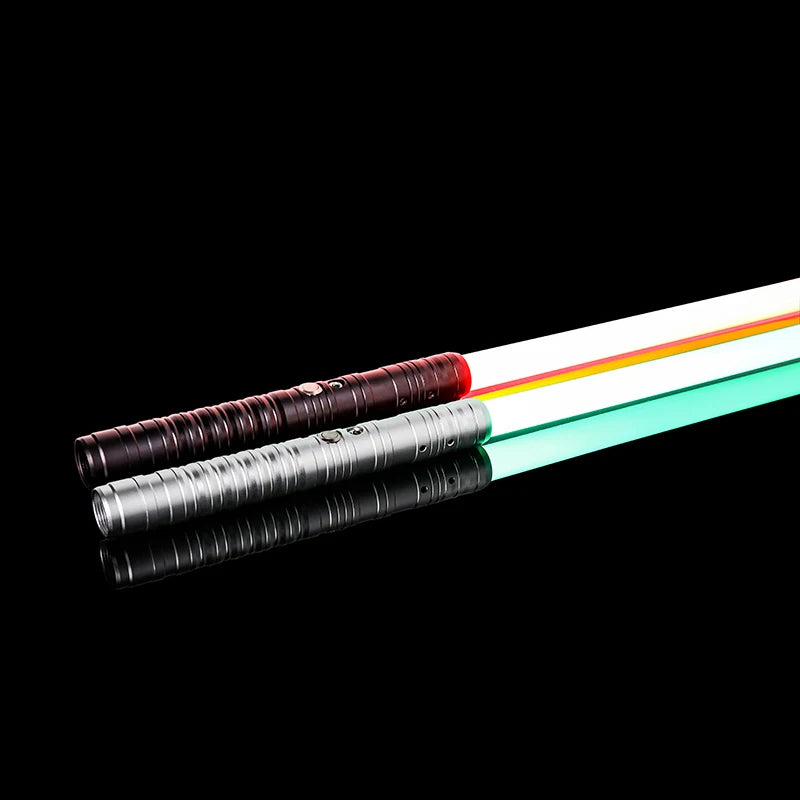 RGB Metal Lightsaber Dueling Smooth Swing Sword Sabre De Luz 16 Color Changing 16 Sounds FOC Rave Flashing Toy