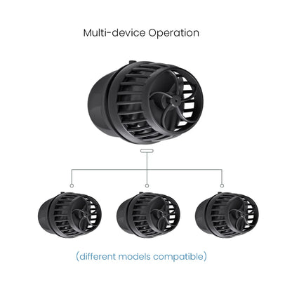 Jecod Jebao Dmp-5/15/25/35/45 New Smart Bluetooth App Control Cordless Aquarium Wavemaker Pump Freshwater Saltwater Fish Tank