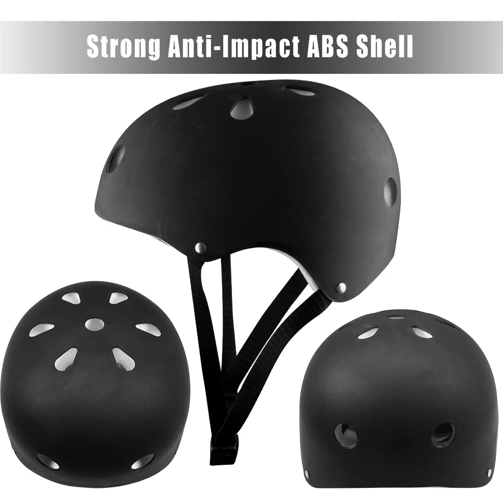 7Pcs/Set Kids Bike Helmet Skateboard Knee Pads, Girls Boys 3-10yrs Wrist Guards for Sports Cycling Bike Roller Skating Scooter