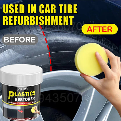 Car Plastic Restorer Back To Black Gloss Car Cleaning Products Plastic Leather Restore Auto Polish Repair Coating Renovator