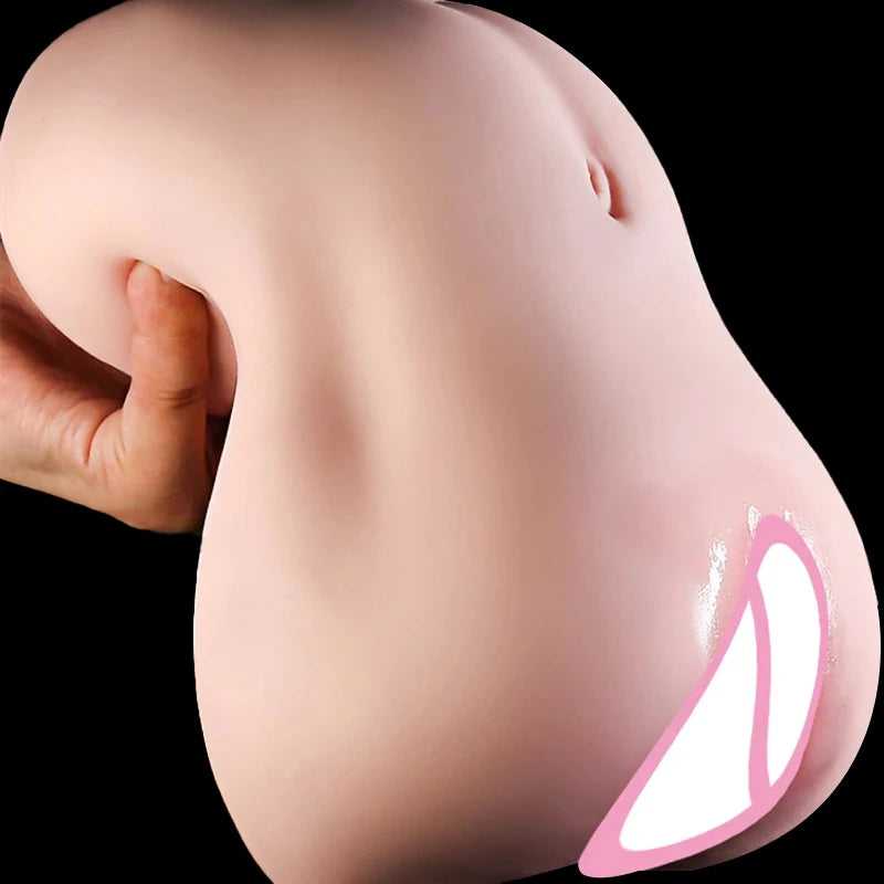 Pocket Pussy Lifelike Female Vagina Anal 2 Holes Adult 18+ Adult Masturbation Sex Toys High Quality Male Portable Sex Products