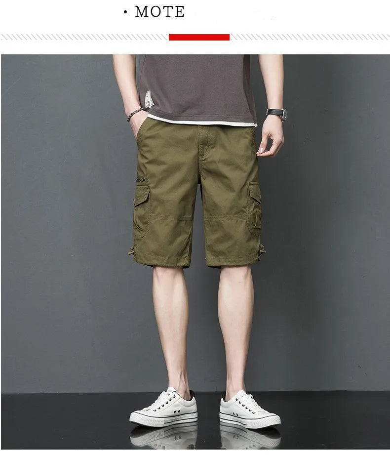 Men's Summer Military Camouflage Shorts Casual Cotton Camo Loose Cargo Shorts Male Bermuda Camuflada Plus Size 5XL