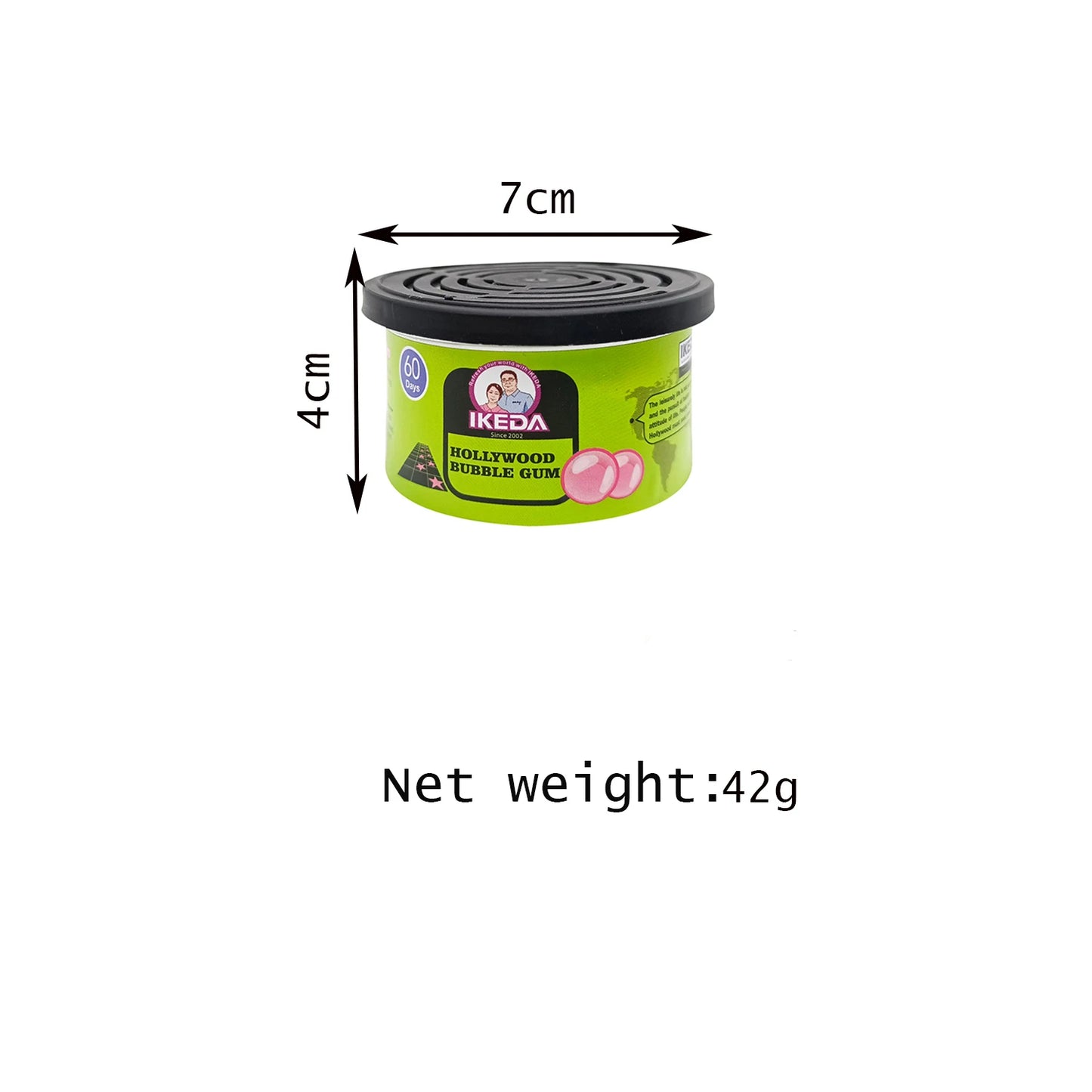 Car Air Freshener Bubble Gum Scent Organic Cans Odor Eliminator Essential Long-Lasting,Strong Fragrance For Home Closet