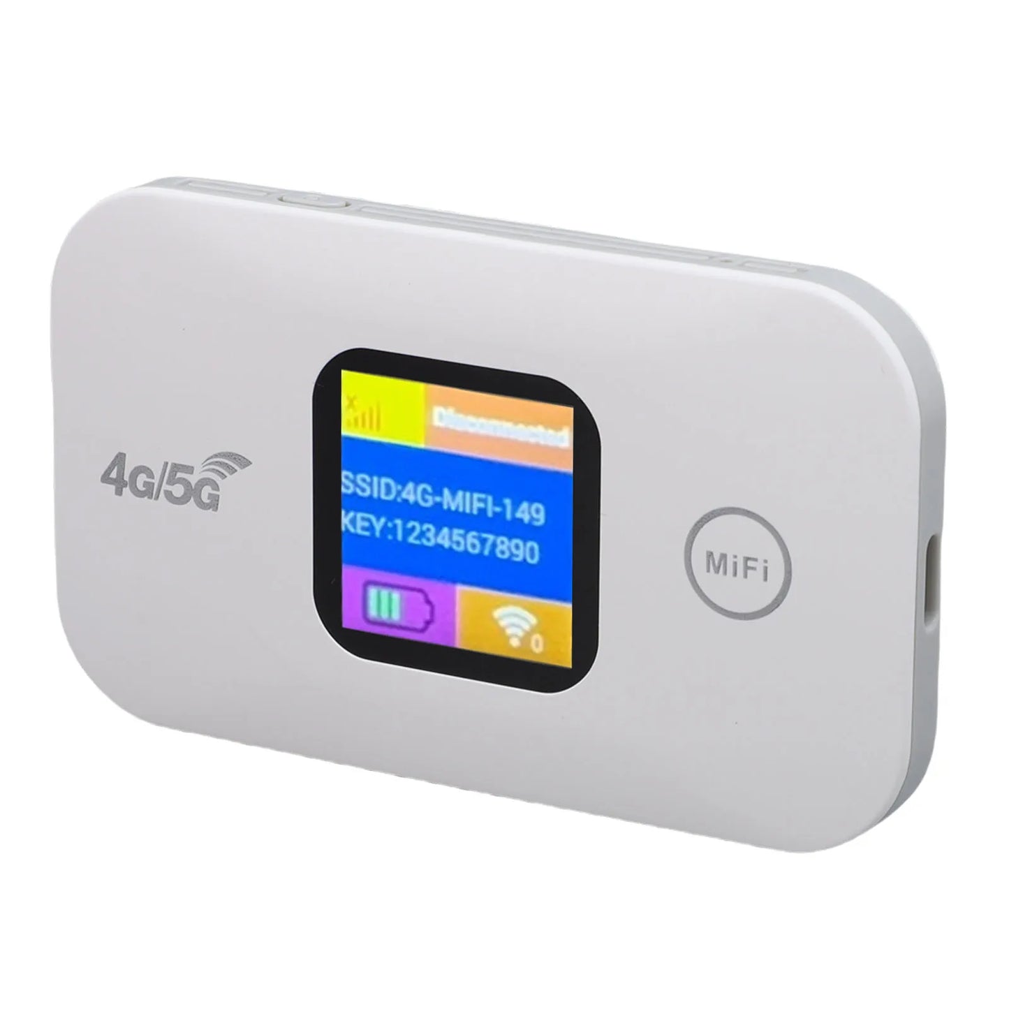 Travel WiFi Hotspot SIM Slot LED Display 4G 5G Mobile Hotspot 300Mbps Stable Connection Supports 10 Devices for Outdoor for RV