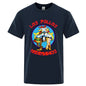 Summer Men's High Quality LOS POLLOS Hermanos Funny Printed T-Shirt Casual Cotton Breathable Tshirt Chicken Brothers Tees Top