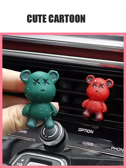 Bear Car Air Freshener Outlet Vent Perfume Clips Fragrance Conditioning Aromatherapy Perfume Clip Car Interior Decoration