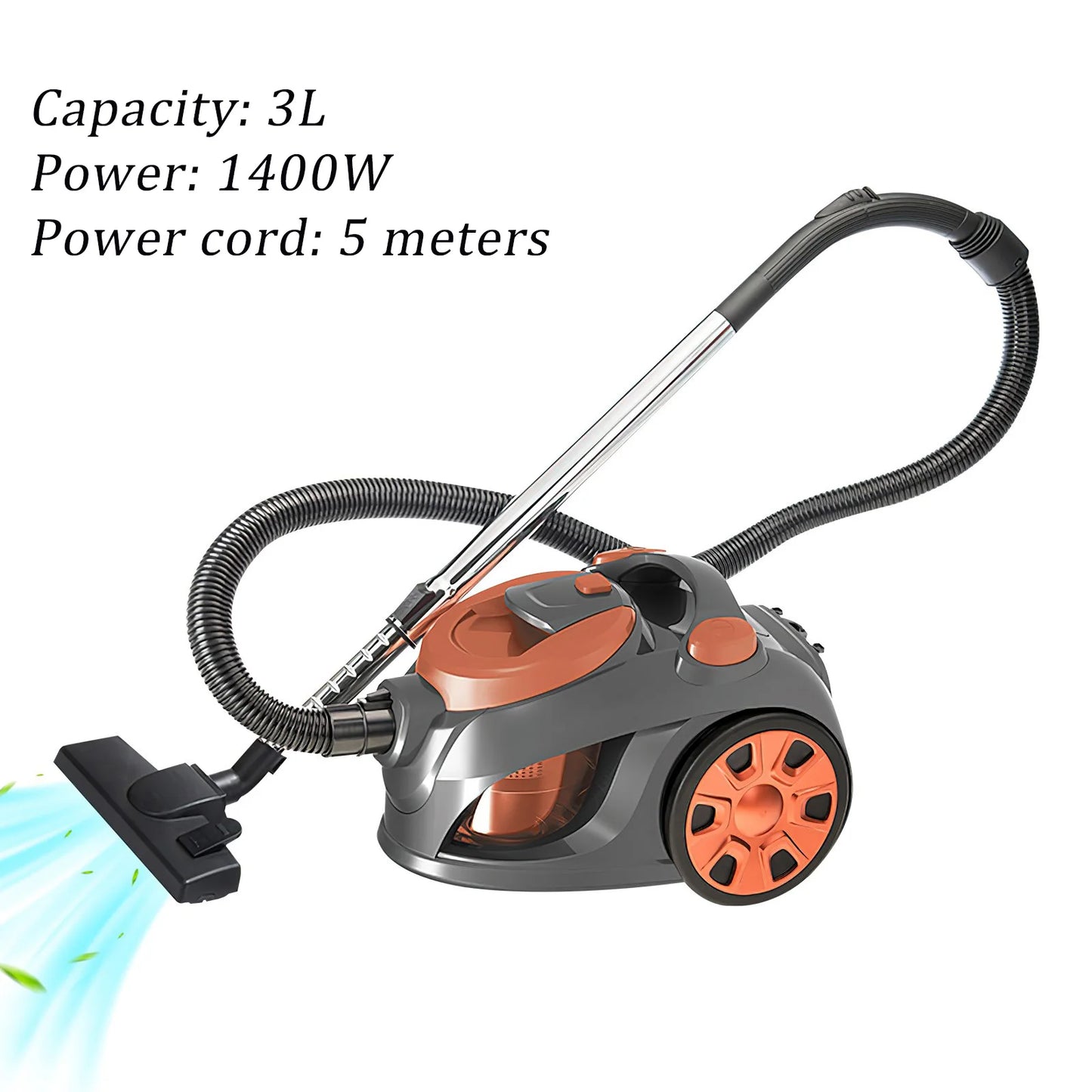 Bagles Portable Vacuum Cleaner 15000PA Suction Household Multi-functional Dust Removal Mite Dry and Wet Dual Vacuum Cleaner 220V