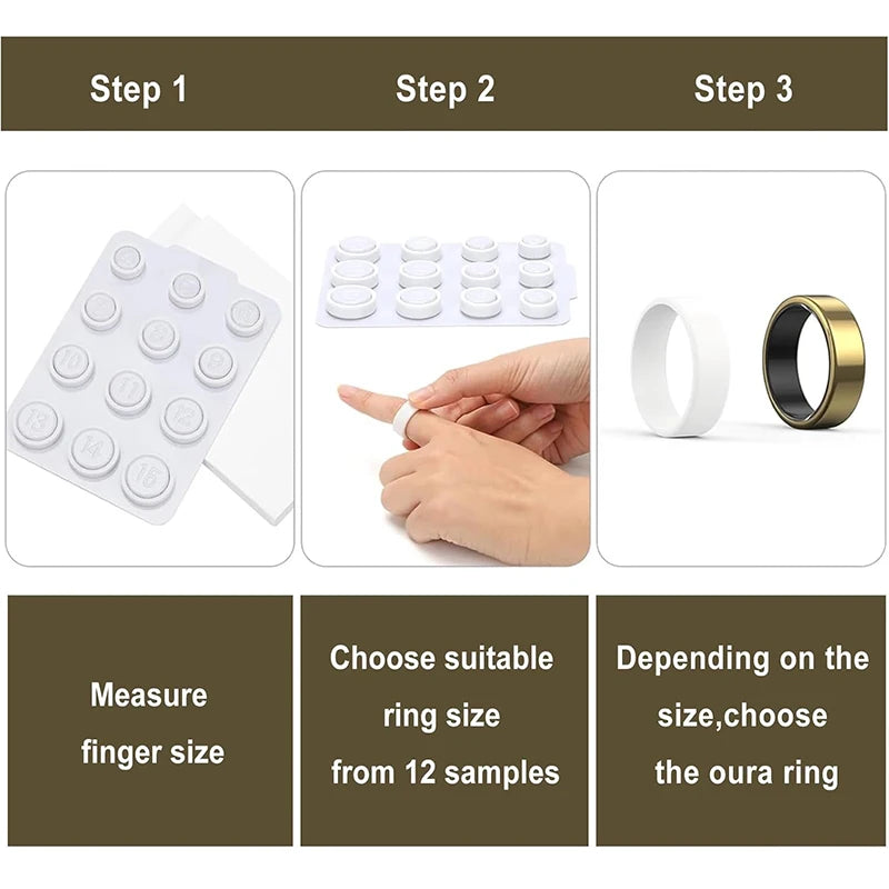 Ring 4 Sizing Kit Professional Finger Measuring Tool Smart Ring Measure Your Finger Size Before Buying a Ring Size 4 to 15