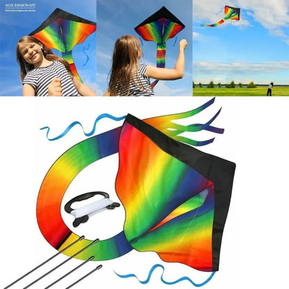 Outdoor Kites, Flying Kites, Triangular Kites with 100m Kite String, Outdoor Flying Tools, Ideal for Summer Outdoor Activities and Camping