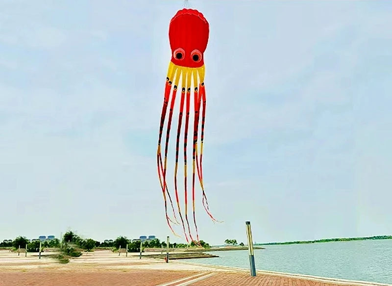 Large 15m octopus kites flying for adults kites windsurf cerfvolant inflatable toys kevlar Clothlarge kites outdoor fun dragon
