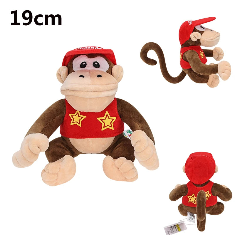 Cartoon Plush Toy Bullet Bill Shy Guy Waluigi Wario Donkey Kong King Boo Spiny Dry Bones Anime Stuffed Doll Peluche Toys Gift