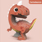 Children's 3D Puzzle Kindergarten Animal Puzzle Intelligence Early Education Toys Dinosaur Animal Model Paper 3-4-5-6 Years Old
