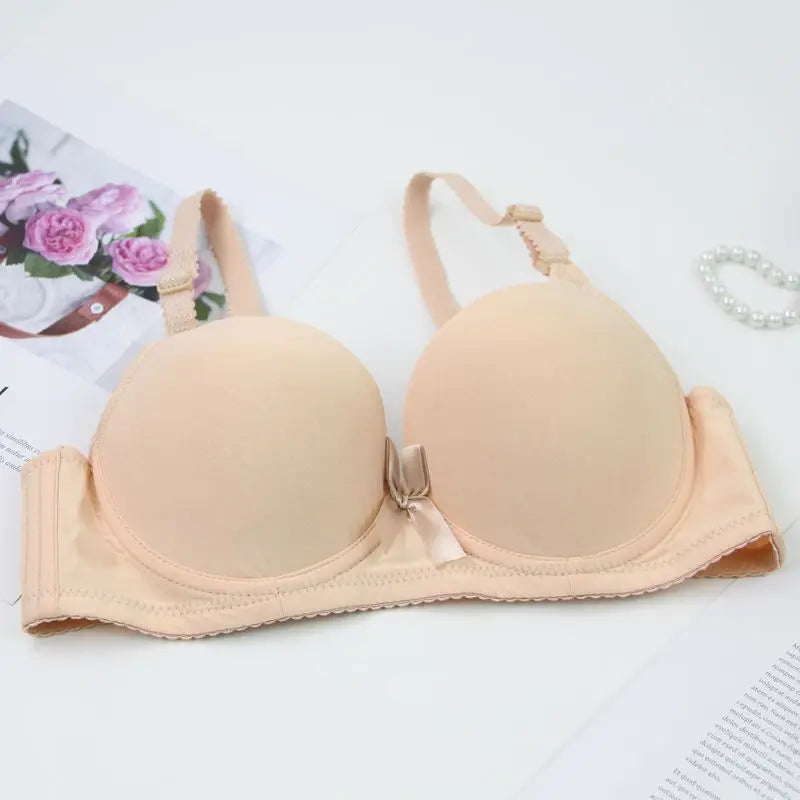 2025 New Sexy Plus Size Bras Bow Sweat Absorption Underwear For Women Solid Smooth Seamless Breathable ABC Cup Lingerie