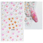 5D Hibiscus Flower Nail Embossed Sticker Acrylic Pink White Gold Petal Leaf Adhesive Decal Butterfly Dragon Floral Elegant Decor