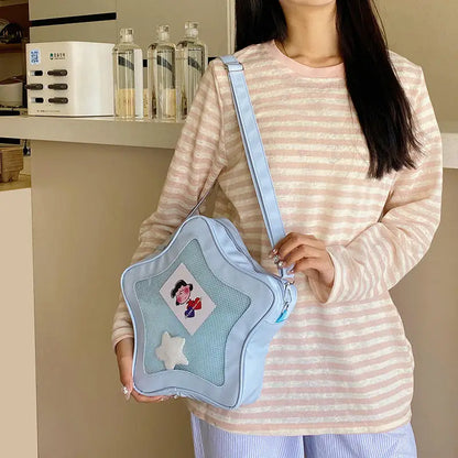 Cute Kawaii Ita Bag Original Anime Five Pointed Star Two-dimensional Crossbody Street Fashion Ulzzang Shoulder For Girls 2025