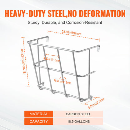 SucceBuy Livestock Hay Feeder Heavy-Duty Steel Goat Hay Rack Multiple Sided Feeding Rack for Sheep Farm Livestock Outdoor