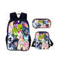 Cartoon Popular Shadow Milk Plush 3D Print 3pcs/Set pupil School Bags Laptop Daypack Backpack Inclined shoulder bag Pencil Case