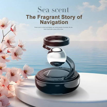 Solar Car Air Freshener Interstellar Levitation Rotating Auto Flavoring Car Perfume Deodorant Diffuser Interiors Accessories