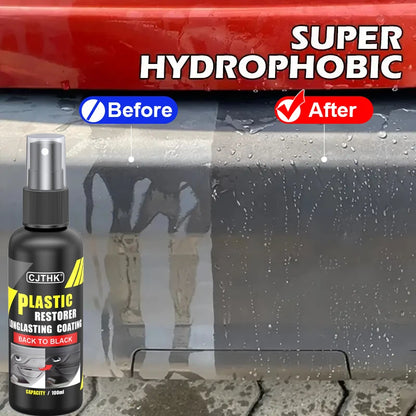Car Plastic Restorer Back To Black Gloss Plastic Renovator Longlasting Coating Leather Restore Auto Polish Cleaning Products