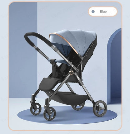 Baby Carriage,Bi-directional ultra lightweight foldable high landscape four wheel shock absorber baby stroller,baby cart