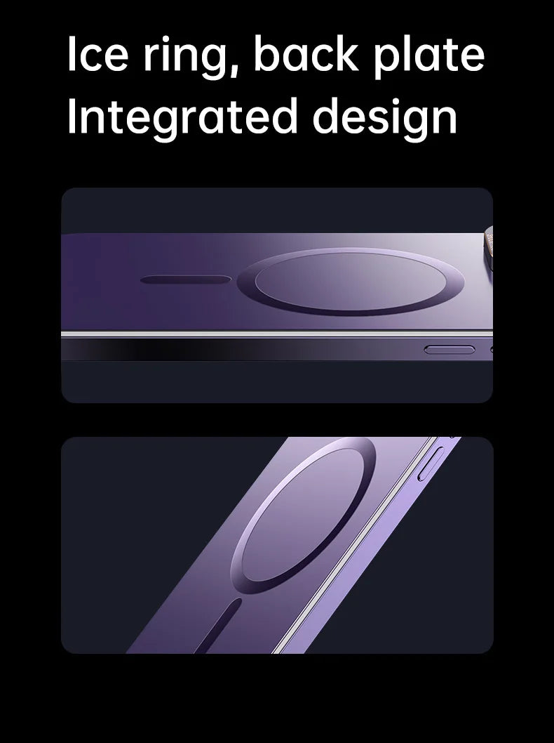 For iphone 16 15 Pro Max Case Raw Titanium Magnetic MagSafe wireless charge Metal frosting Original color protective back cover