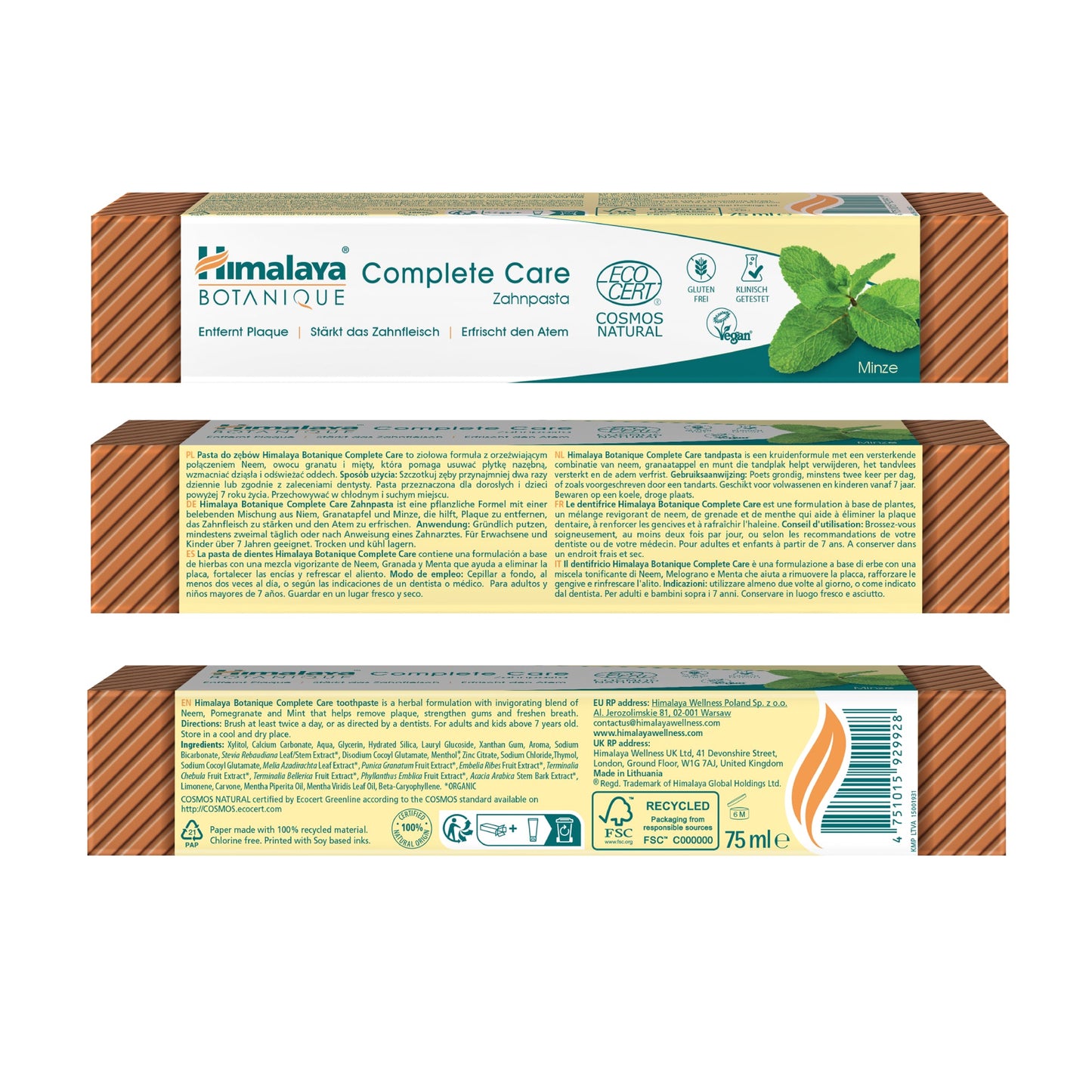 Himalaya Botanique Complete Care Zahnpasta – Minze 75 ml