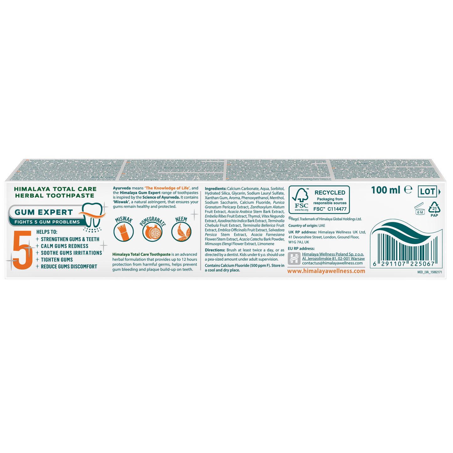 Himalaya Total Care Kräuterzahnpasta