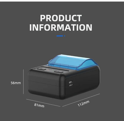 Milestone Portable Mini Wireless Thermal Printer Bluetooth Android Receipt Printing 58mm Office  Android Receipt Printer Epson p