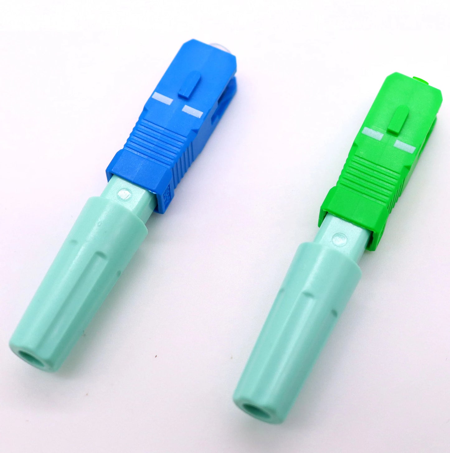 50/100/200/400pcs SC APC UPC Fiber Optic Fast Connector SM Single-Mode Optical Quick Connector FTTH Tool SC Adapter Freeshipping