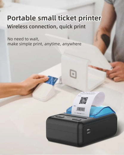 Milestone Portable Mini Wireless Thermal Printer Bluetooth Android Receipt Printing 58mm Office  Android Receipt Printer Epson p
