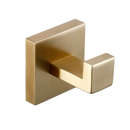 Brushed Gold Bathroom Accessories Set Toilet Brush Holder Toilet Paper Holder Towel Bar Rail Rack Hanger Hook Soap Dish Hardware