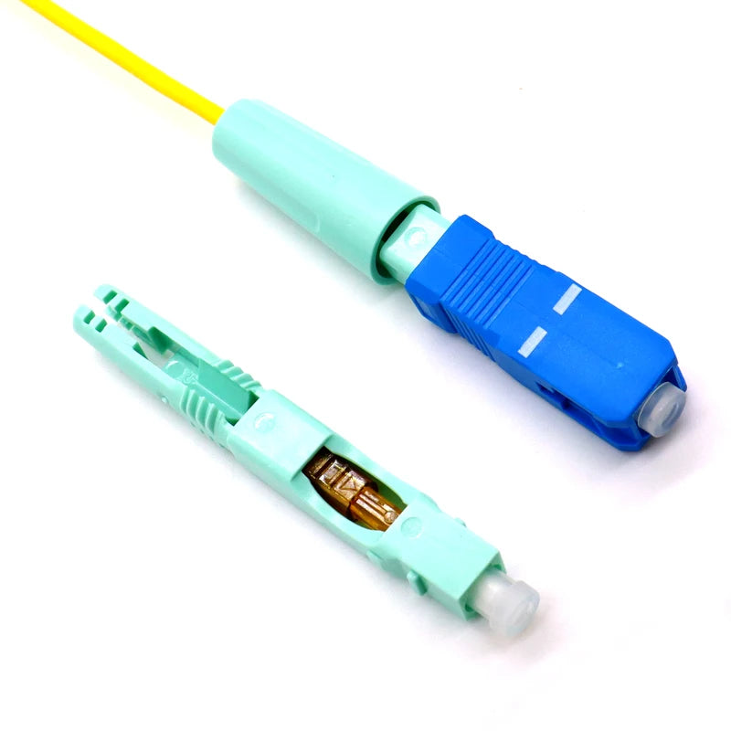 50/100/200/400pcs SC APC UPC Fiber Optic Fast Connector SM Single-Mode Optical Quick Connector FTTH Tool SC Adapter Freeshipping