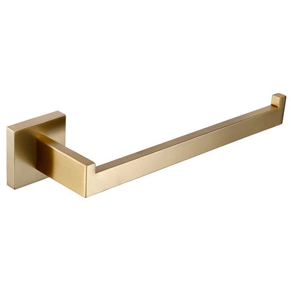 Brushed Gold Bathroom Accessories Set Toilet Brush Holder Toilet Paper Holder Towel Bar Rail Rack Hanger Hook Soap Dish Hardware