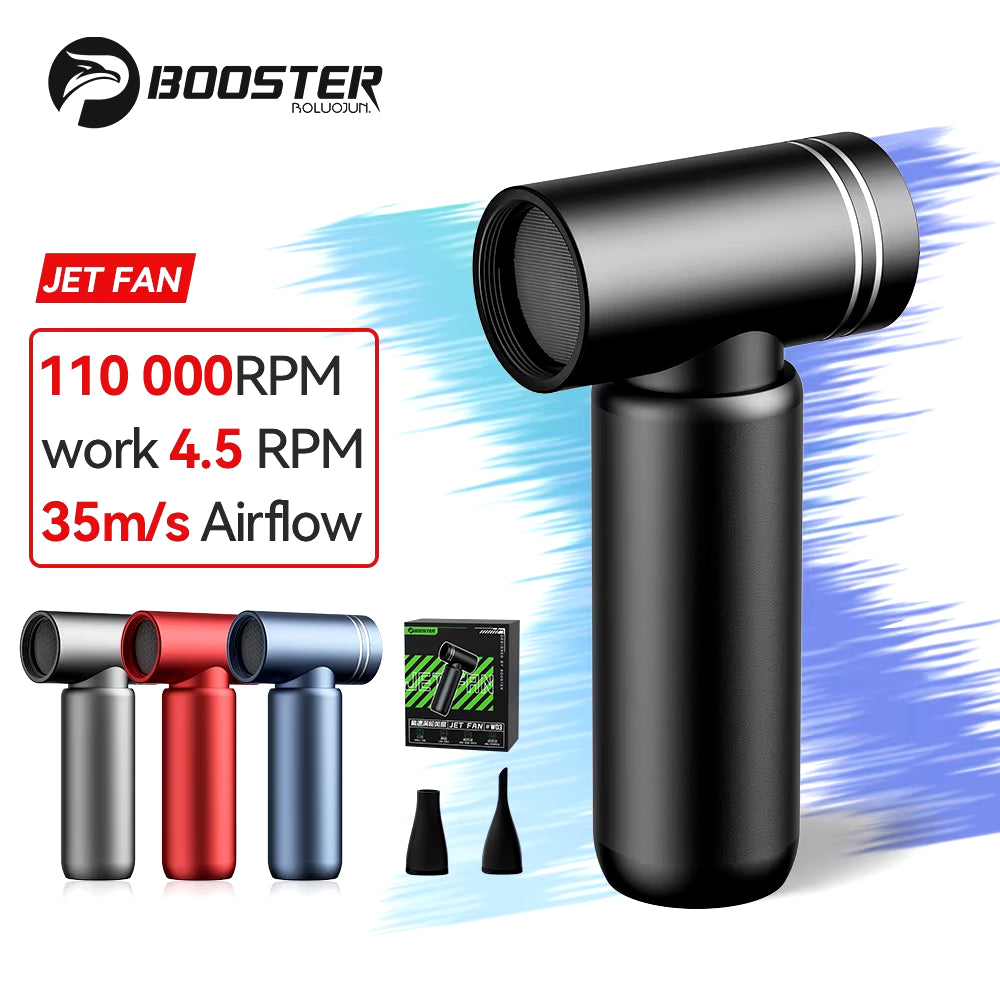 Booster Jet Fan Turbo Mini Strong Portable Air Blower 110000RPM Electric Turbo Blower Fan Air Duster Cleaner Car Cleaning