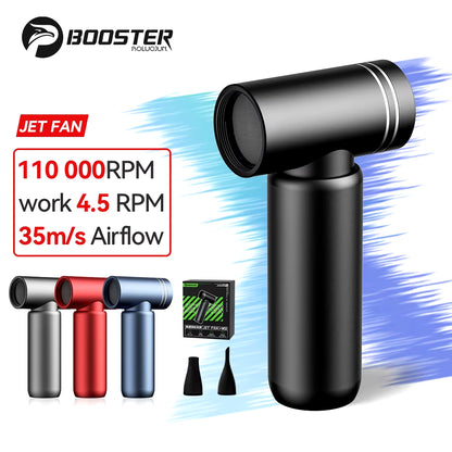 Booster Jet Fan Turbo Mini Strong Portable Air Blower 110000RPM Electric Turbo Blower Fan Air Duster Cleaner Car Cleaning
