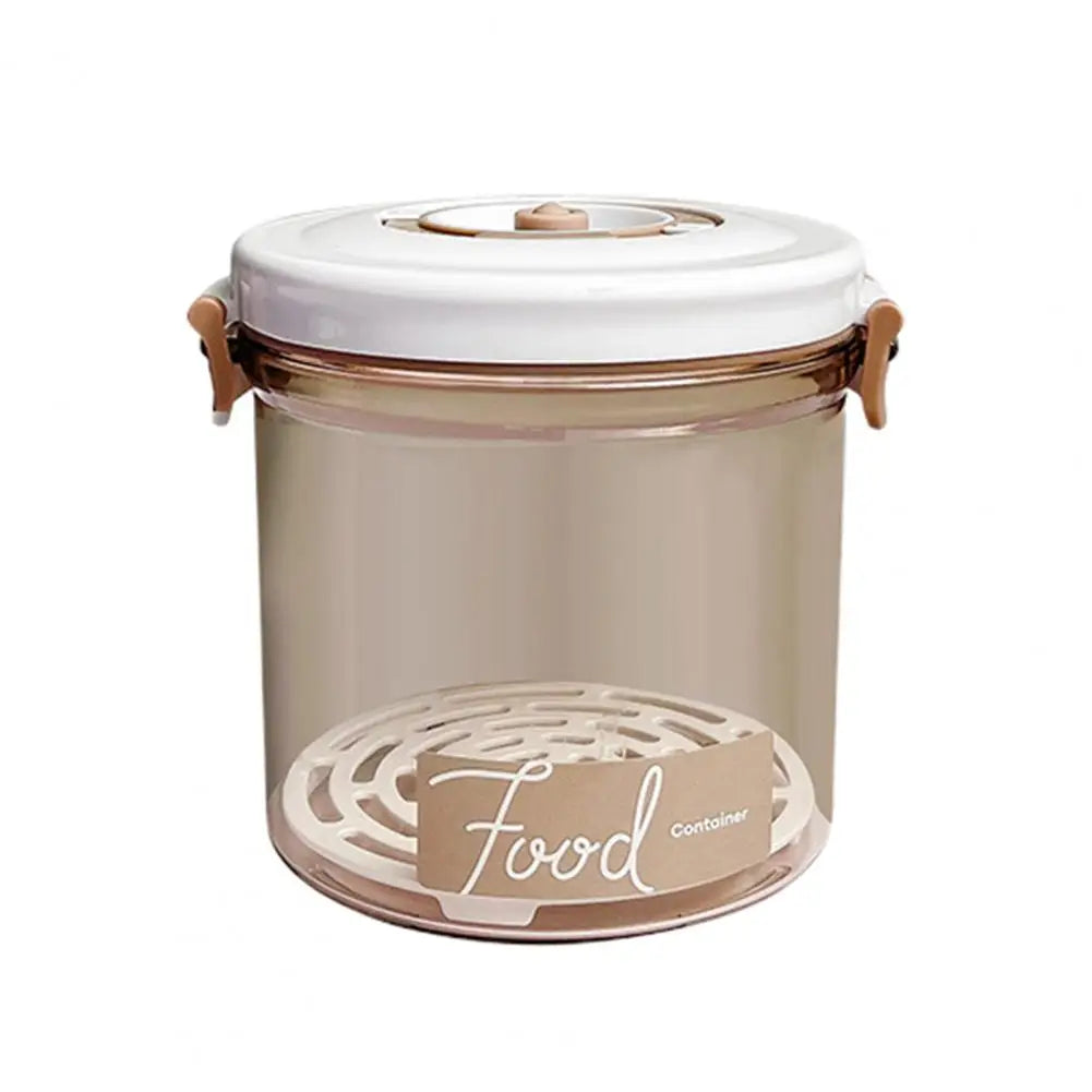 Vacuum Food Storage Container Set with Hand/Electric Pump Sealed Lid and Water Filter Jar Kit Kitchen Fridge Drainage Organiser