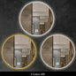 Round Bathroom Mirror Smart Makeup LED Mirror Adjustable Backlight with Bluetooth Speaker for Hotel Bedroom Decoration Mirrorg
