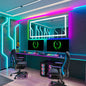 Large Bathroom LED Vanity Mirror RGB Color Changing Backlit Bathroom Mirror Shatterproof Dimmable Anti-Fog Led Mirror