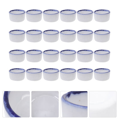24 Pcs Reptile Water Dish Terrarium Bowl Mini Food Crawler Feeding Sink Lizard Pet Water Bowl Drinking Container Pet Drink Bowls