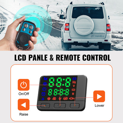 SucceBuy 2KW Diesel Air Heater 12V Diesel heater Parking heater with Silencer Car Heater with LCD switch for Car Bus RV Truck