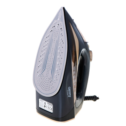 3400W steam iron with ceramic auto-off anti-drip anti-calc self-clean steam stroke 80g/min. Washer