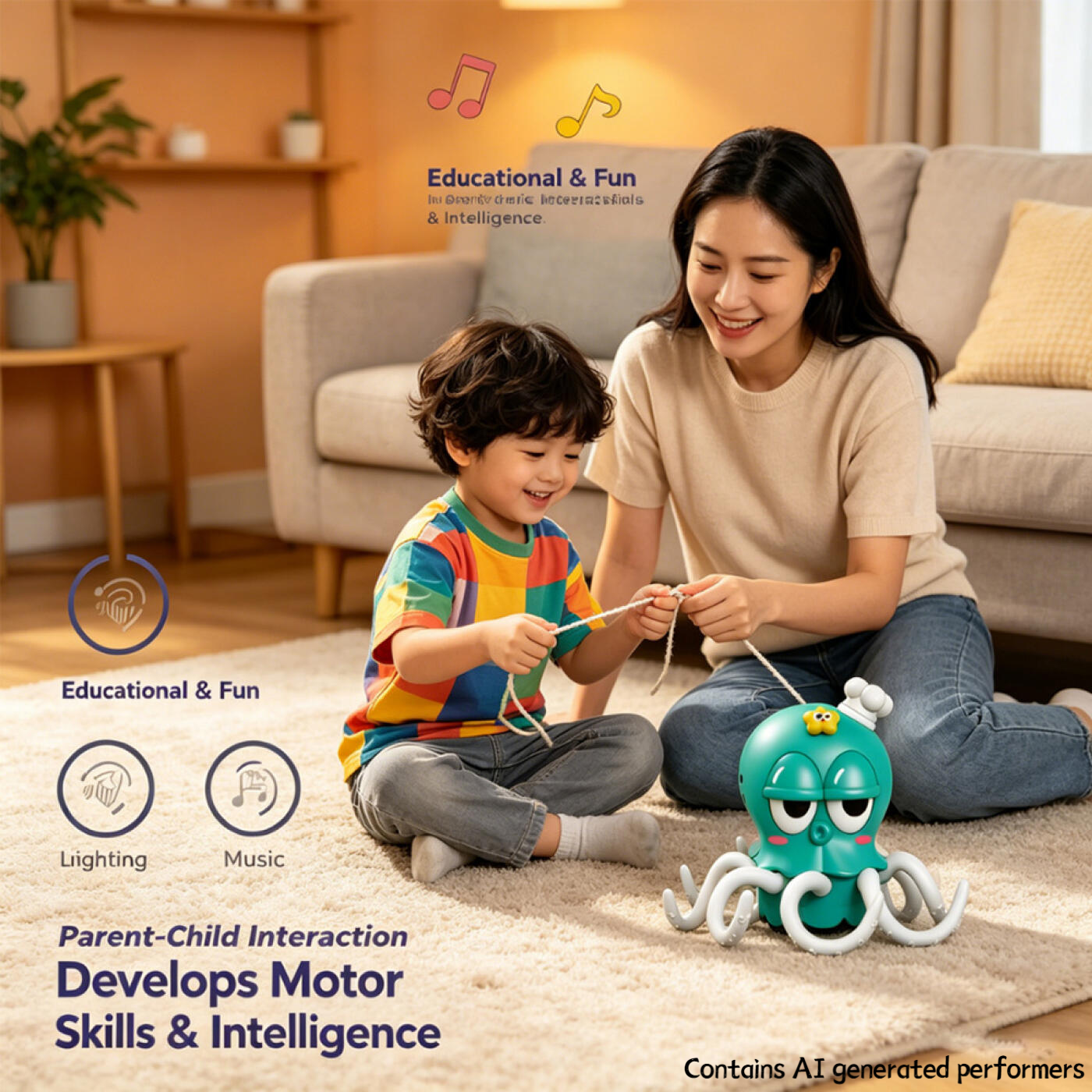 Dancing Jellyfish Squid Dancer Toys Vioce Repeat Electronic Pet Toys Baby Children Interactive Education Toddler Toy kids Gifts