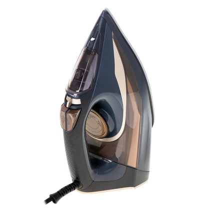 3400W steam iron with ceramic auto-off anti-drip anti-calc self-clean steam stroke 80g/min. Washer