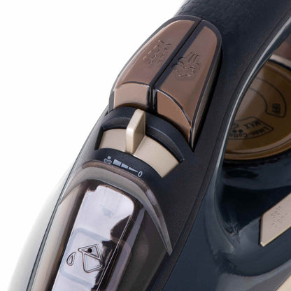 3400W steam iron with ceramic auto-off anti-drip anti-calc self-clean steam stroke 80g/min. Washer