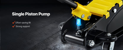 SucceBuy 2.5T Floor Hydraulic Jack Pneumatic Low Profile Floor Jack Heavy-Duty Steel Racing Floor Jack with Piston Lift Pump